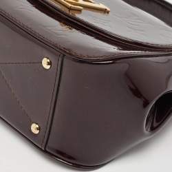 Pre Owned Louis Vuitton Amarante Monogram Vernis Pasadena Bag