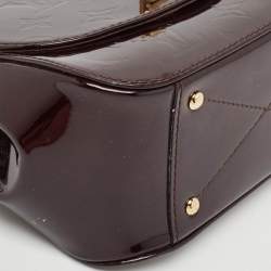 Pre Owned Louis Vuitton Amarante Monogram Vernis Pasadena Bag