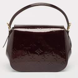 Pre Owned Louis Vuitton Amarante Monogram Vernis Pasadena Bag