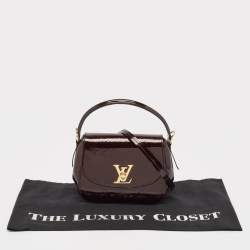 Pre Owned Louis Vuitton Amarante Monogram Vernis Pasadena Bag