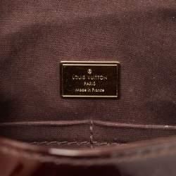 Pre Owned Louis Vuitton Amarante Monogram Vernis Pasadena Bag