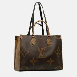 Louis Vuitton Brown  Canvas OnTheGo MM Handbag