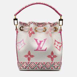 Louis Vuitton Rose Canvas Nano Noe Shoulder Bag