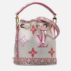 Louis Vuitton Rose Canvas Nano Noe Shoulder Bag