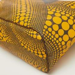 Louis Vuitton Yellow Monogram Waves Limited Edition Yayoi Kusama Neverfull MM Bag
