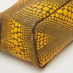 Louis Vuitton Yellow Monogram Waves Limited Edition Yayoi Kusama Neverfull MM Bag