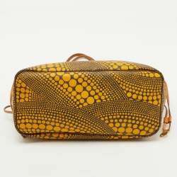 Louis Vuitton Yellow Monogram Waves Limited Edition Yayoi Kusama Neverfull MM Bag