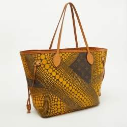 Louis Vuitton Yellow Monogram Waves Limited Edition Yayoi Kusama Neverfull MM Bag