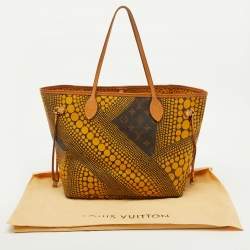 Louis Vuitton Yellow Monogram Waves Limited Edition Yayoi Kusama Neverfull MM Bag