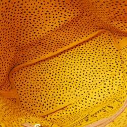 Louis Vuitton Yellow Monogram Waves Limited Edition Yayoi Kusama Neverfull MM Bag