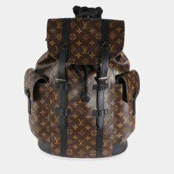 Louis Vuitton Monogram Macassar Canvas Christopher Backpack MM