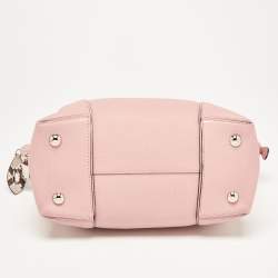 مملوكة مسبقًا Louis Vuitton Pink/Beige Leather and Python Soft Lockit PM Bag