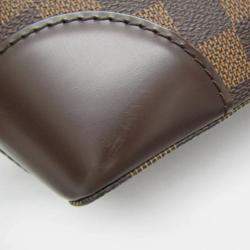 Pre Owned Louis Vuitton Damier Hampstead Mm Tote Bag Brown