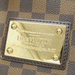 Pre Owned Louis Vuitton Damier Hampstead Mm Tote Bag Brown