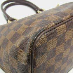 Pre Owned Louis Vuitton Damier Saleya Pm Handbag Ebene