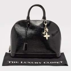 مملوكة مسبقًا Louis Vuitton Black Electric Epi Leather Alma GM Bag