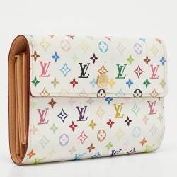 Louis Vuitton White Monogram Multicolore Canvas Alexandra Wallet