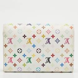 Louis Vuitton White Monogram Multicolore Canvas Alexandra Wallet