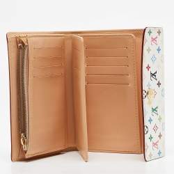 Louis Vuitton White Monogram Multicolore Canvas Alexandra Wallet