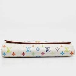 Louis Vuitton White Monogram Multicolore Canvas Alexandra Wallet