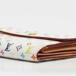 Louis Vuitton White Monogram Multicolore Canvas Alexandra Wallet