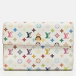 Louis Vuitton White Monogram Multicolore Canvas Alexandra Wallet