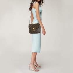 Pre Owned Louis Vuitton Monogram Canvas Pochette Metis Bag