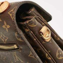 Pre Owned Louis Vuitton Monogram Canvas Pochette Metis Bag