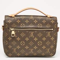 Pre Owned Louis Vuitton Monogram Canvas Pochette Metis Bag
