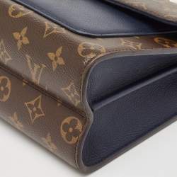 Pre Owned Louis Vuitton Blue Marine Monogram Canvas Victoire Bag