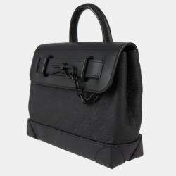 Louis Vuitton Black Taurillon Leather Steamer PM Handbag