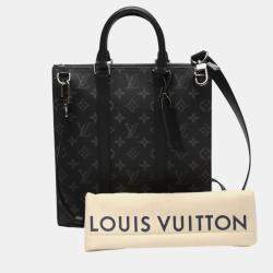 Louis Vuitton Noir Monogram Eclipse Sac Plat Tote Bag