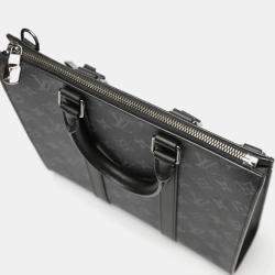 Louis Vuitton Noir Monogram Eclipse Sac Plat Tote Bag