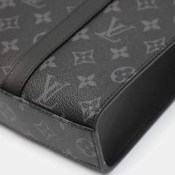 Louis Vuitton Noir Monogram Eclipse Sac Plat Tote Bag