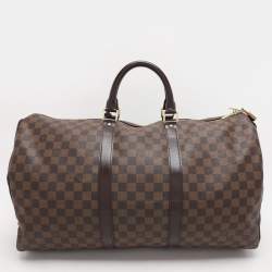 Pre Owned Louis Vuitton Damier Ebene Canvas Keepall 50 Bag