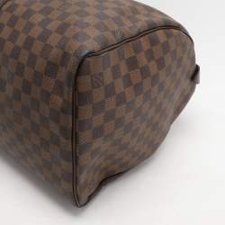 Pre Owned Louis Vuitton Damier Ebene Canvas Keepall 50 Bag