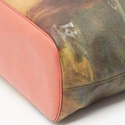 Louis Vuitton x Jeff Koons Pink Coated Canvas Da Vinci Master's Neverfull MM