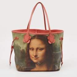 Louis Vuitton x Jeff Koons Pink Coated Canvas Da Vinci Master's Neverfull MM