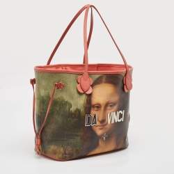 Louis Vuitton x Jeff Koons Pink Coated Canvas Da Vinci Master's Neverfull MM
