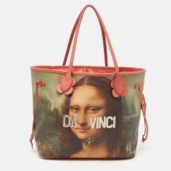 Louis Vuitton x Jeff Koons Pink Coated Canvas Da Vinci Master's Neverfull MM