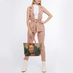 Louis Vuitton x Jeff Koons Pink Coated Canvas Da Vinci Master's Neverfull MM