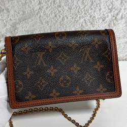 Louis Vuitton Brown Monogram Canvas Daphne Mini Wallet on Chain