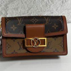 Louis Vuitton Brown Monogram Canvas Daphne Mini Wallet on Chain