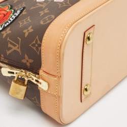 Pre Owned Louis Vuitton Monogram Canvas Patches Alma PM Bag