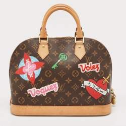 Pre Owned Louis Vuitton Monogram Canvas Patches Alma PM Bag