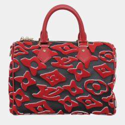 Louis Vuitton x Urs Fischer Tufted Monogram Speedy Bandouliere 25 Bag