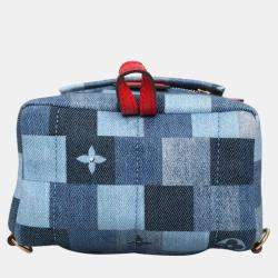Louis Blue Canvas Vuitton Monogram Denim Mini Palm Springs Backpack