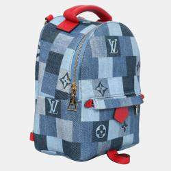 Louis Blue Canvas Vuitton Monogram Denim Mini Palm Springs Backpack