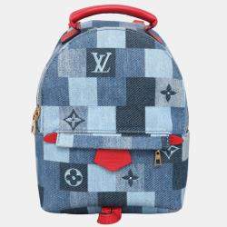 Louis Blue Canvas Vuitton Monogram Denim Mini Palm Springs Backpack