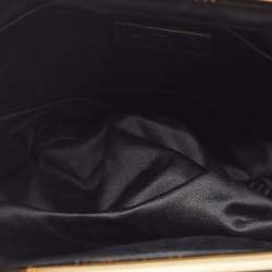 Pre Owned Louis Vuitton Black Monogram Suede Limited Edition Motard Afterdark Clutch